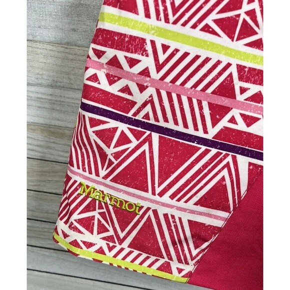 Marmot Youth Girl's XL Insulated Ski Snow Pants - Pink Geometric Pattern - Picture 4 of 12